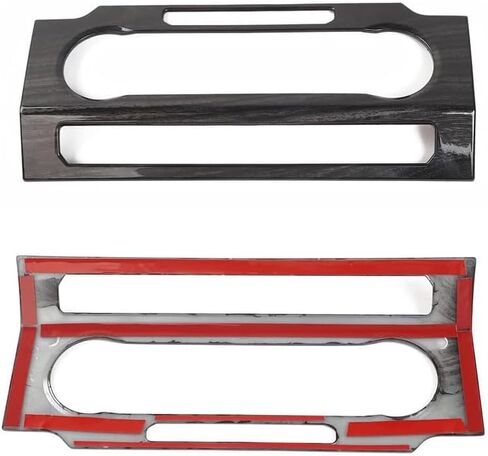 ABS Black Wood Grain Full Interior Decorative Cover Trim Sticker Compatible with Ford F150 2015-2020 (1pcs Rear Window Switch Trim Cover) in Saudi Arabia