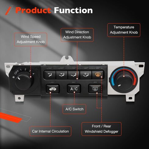 599-268 وحدة التحكم في المناخ A/C سخان لوحة تكييف الهواء متوافقة مع 1998-2000 Honda Accord، 1998-2004 Honda Odyssey استبدال # 79600-S84-A01ZA in Saudi Arabia