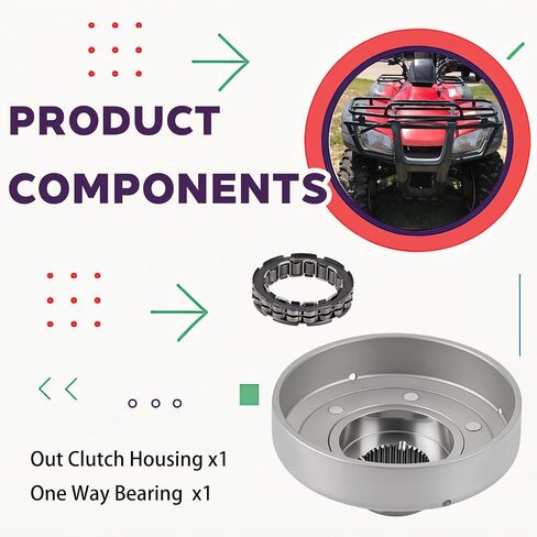 Out Clutch Housing W/Bearing For Honda Rancher 350 TRX350FE/FM/TE/TM 2000-2006 22500-HN5-670 in Saudi Arabia