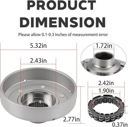 Out Clutch Housing W/Bearing For Honda Rancher 350 TRX350FE/FM/TE/TM 2000-2006 22500-HN5-670 in Saudi Arabia