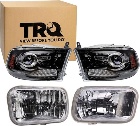 TRQ Lighting Kit Driver & Passenger Side CH2502245 CH2503245 CH2594102 CH2595102 Compatible with 2013-2018 Ram 2500 3500 in Saudi Arabia