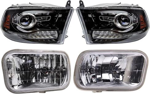 TRQ Lighting Kit Driver & Passenger Side CH2502245 CH2503245 CH2594102 CH2595102 Compatible with 2013-2018 Ram 2500 3500 in Saudi Arabia