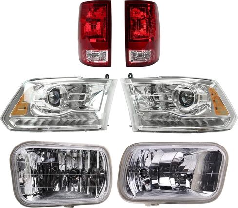 TRQ Lighting Kit CH2502244 CH2503244 CH2594102 CH2595102 CH2818124 CH2819124 Compatible with 2013-2018 Ram 2500 3500 in Saudi Arabia