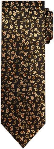 Jacob Alexander Men's Woven Paisley Pattern Regular or Slim Neck Tie in Kuwait
