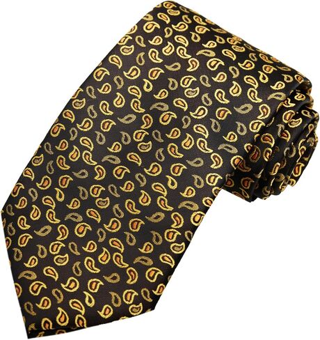 Jacob Alexander Men's Woven Paisley Pattern Regular or Slim Neck Tie in Kuwait