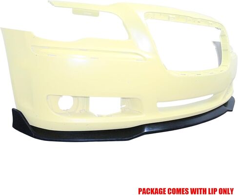 IKON MOTORSPORTS الشفة الأمامية الممتصة للصدمات، متوافقة مع 2011-2014 Chrysler 300، IKON S Style غير مطلي باللون الأسود من مادة البولي يوريثان من البولي يوريثين، حاجز حماية للذقن in Saudi Arabia