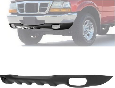 Front Lower Bumper Valance Compatible with 1998-2000 Ford Ranger EV&XL&XLT Styleside W/Fog Lights W/O Tow Hook Hole Replace for F87Z17626CAA FO1095172 Bumper Air Dam Deflector Textured Black in Saudi Arabia