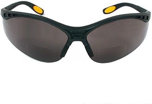 DEWALT DPG59-220C Reinforcer Rx-Bifocal 2.0 Smoke Lens High Performance Protective Safety Glasses with Rubber Temples and Protective Eyeglass Sleeve in Kuwait