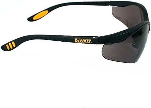 DEWALT DPG59-220C Reinforcer Rx-Bifocal 2.0 Smoke Lens High Performance Protective Safety Glasses with Rubber Temples and Protective Eyeglass Sleeve in Kuwait