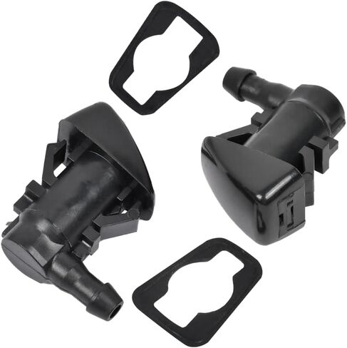 Front Windshield Washer Nozzles Wiper Spray - Compatible for Ford Fiesta 2011-2019 - Replace Part BE8Z-17603-A - Set of 2 in Saudi Arabia