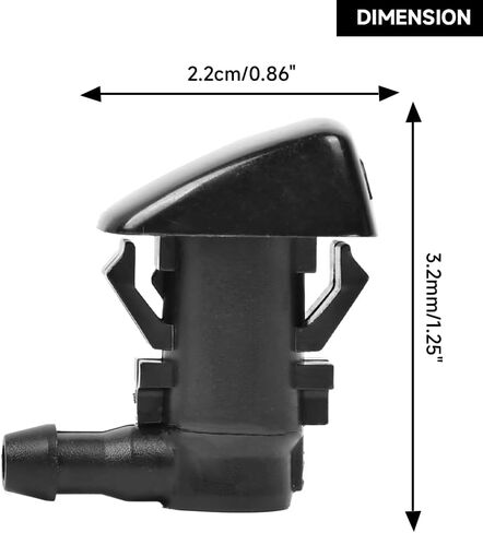 Front Windshield Washer Nozzles Wiper Spray - Compatible for Ford Fiesta 2011-2019 - Replace Part BE8Z-17603-A - Set of 2 in Saudi Arabia