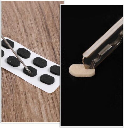 40 Pairs Soft Foam Eyeglass Nose Pads Non-Slip Oval Sponge Nose Pads 2 Colors Glass Support Self Adhesive Glasses Noses Pad for Glasses Sunglasses and Eyeglasses (Black, Nude) in Saudi Arabia