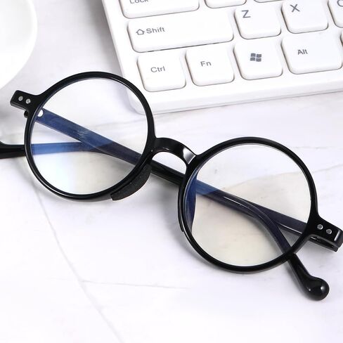 48 Pairs Anti Slip Eyeglass Noses Pads, 1.6mm Black Self-Adhesive Eyeglass Nose Pads Soft Foam Eyeglasses Nose Pad Replacement for Eyeglasses Sunglasses (Black) in Saudi Arabia