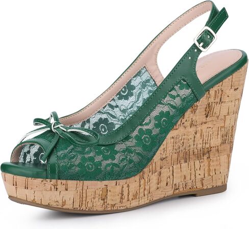 Allegra K Women's Lace Wedges Sandals in Saudi Arabia
