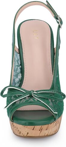 Allegra K Women's Lace Wedges Sandals in Saudi Arabia