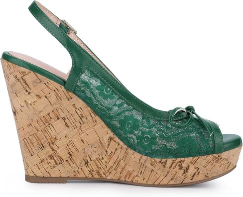 Allegra K Women's Lace Wedges Sandals in Saudi Arabia