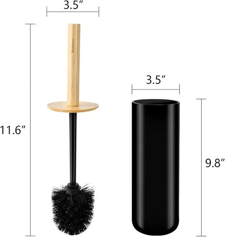 SUBEKYU Toilet Brush, Toilet Bowl Brush and Holder Set, Bathroom Toilet Bowl Cleaner Scrub Brush Set Scrubber for Deep Cleaning, White in Saudi Arabia