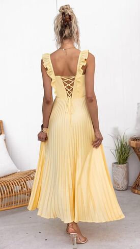 فساتين وصيفة الشرف من الساتان مطوي لحفلات الزفاف والأشرطة الكشكشة على شكل حرف a مشد فستان رسمي للحفلات المسائية TM193 in Kuwait