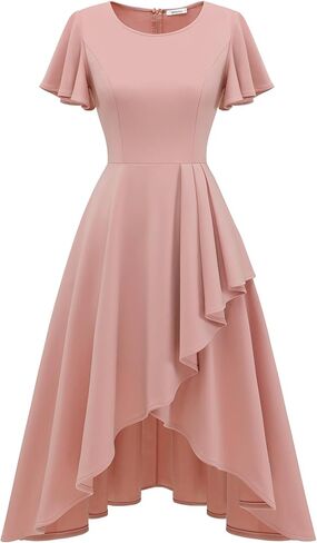 Wedtrend Women's Wedding Guest Dress Midi Mother of Bride Dresses Hi Low Cocktail Dress Elegant Formal Dresses in Saudi Arabia