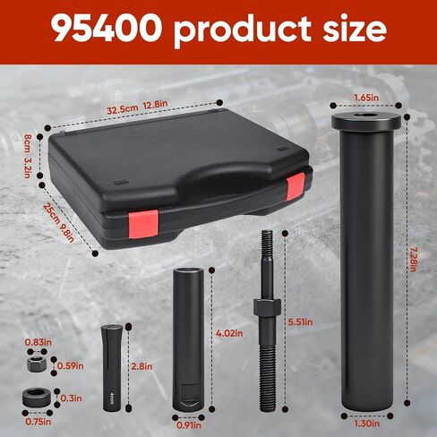 95400 Inline Dowel Pin Puller Master Kit – SAE & Metric Collet Set – 18PCS – No Slide Hammer Needed – Fits Air Ratchet – Perfect for Hydraulic Cylinders & Engine Blocks in Saudi Arabia