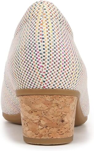 حذاء نسائي من Dr. Scholl's Be Ready بكعب عريض من قماش منسوج متعدد الألوان 7.5 متر in Kuwait