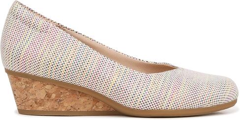 حذاء نسائي من Dr. Scholl's Be Ready بكعب عريض من قماش منسوج متعدد الألوان 7.5 متر in Kuwait