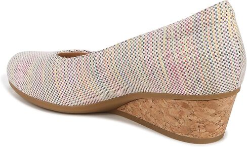 حذاء نسائي من Dr. Scholl's Be Ready بكعب عريض من قماش منسوج متعدد الألوان 7.5 متر in Kuwait