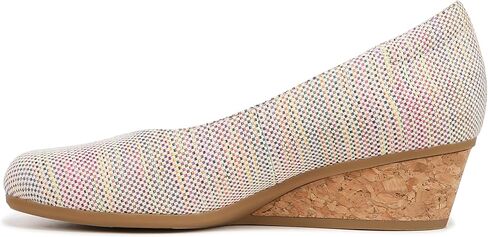 حذاء نسائي من Dr. Scholl's Be Ready بكعب عريض من قماش منسوج متعدد الألوان 7.5 متر in Kuwait