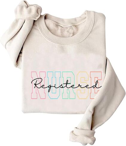 Registered Nurse Sweatshirt Women Crewneck RN Nurse Sweatshirt in Kuwait