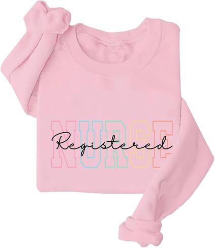 Registered Nurse Sweatshirt Women Crewneck RN Nurse Sweatshirt in Kuwait