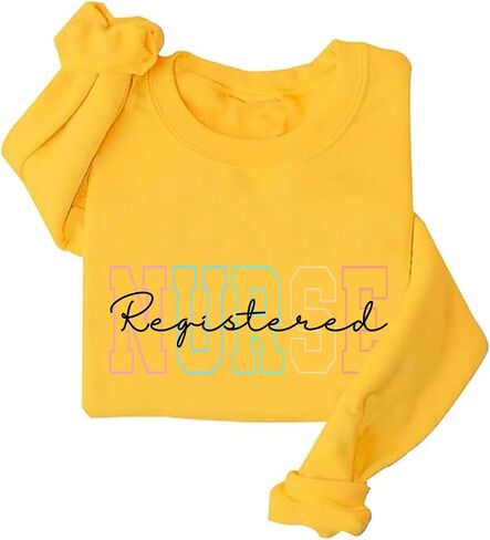 Registered Nurse Sweatshirt Women Crewneck RN Nurse Sweatshirt in Kuwait