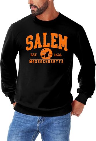 Mens Halloween Long Sleeve TShirt Witch Ghost Sweatshirt Pumpkin Festival Party Costume Top in Kuwait