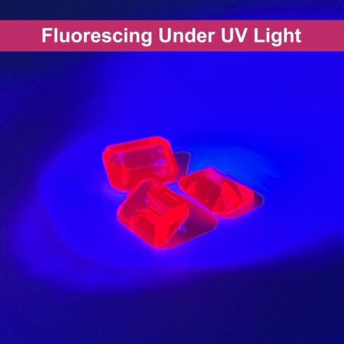 قطع الزمرد فضفاض الاصطناعية حجر الياقوت الوردي اكسيد الالمونيوم الوردي آلة قطع الأوجه 3A VVS (1 قطعة) in Kuwait