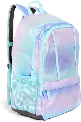 Lands' End Unisex Kid's Elementary Boys and Girls Large Classmate Lightweight Durable School Backpack, Black Highlight in Saudi Arabia