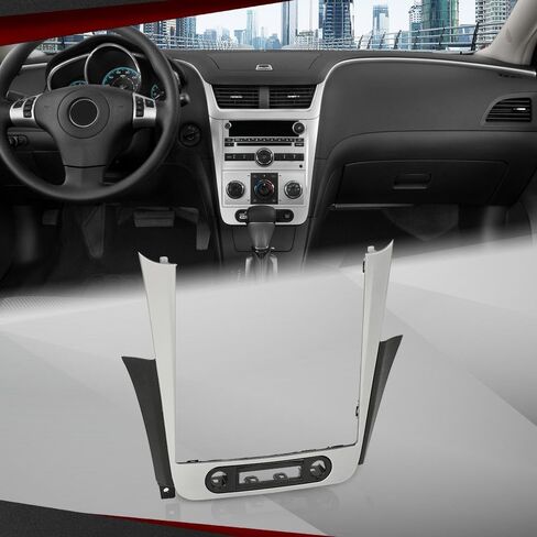 CROSSDESIGN Radio Dash Bezel Trim Vent Compatible with Chevy Malibu 2008-2012 Sliver in Saudi Arabia