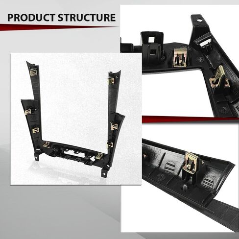 CROSSDESIGN Radio Dash Bezel Trim Vent Compatible with Chevy Malibu 2008-2012 Sliver in Saudi Arabia