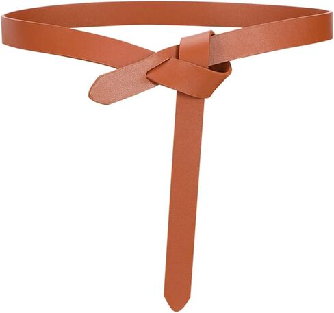 Knot Belts For Women Soft Faux Leather Belt Fashion Tie Belts For Women Wrap Belt For Jeans Pants Dress in Kuwait