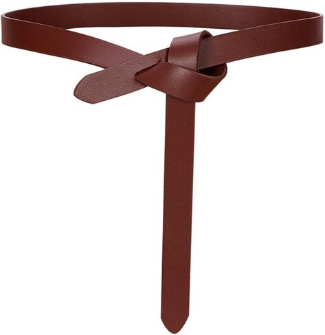 Knot Belts For Women Soft Faux Leather Belt Fashion Tie Belts For Women Wrap Belt For Jeans Pants Dress in Kuwait