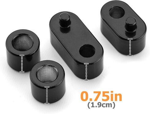 Mofun 3/4" Street Glide Driver FloorBoard Outward Extension Spacer Kit Compatible with Harley Touring Road King Electra Road Glide 2009-2025, FL Trikes 2009-2013 in Saudi Arabia