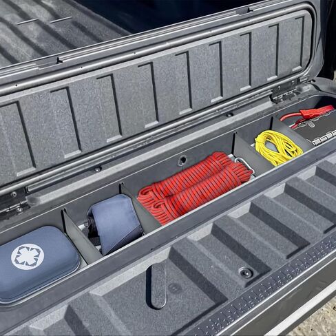 Tailgate Storage Dividers Compatible with Chevy Colorado/GMC Canyon 2025 2024 2023 Accessories 4PCS Black StowFlex Truck Bed Organizer Insert Compartment Tray in Saudi Arabia