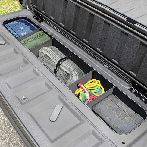 Tailgate Storage Dividers Compatible with Chevy Colorado/GMC Canyon 2025 2024 2023 Accessories 4PCS Black StowFlex Truck Bed Organizer Insert Compartment Tray in Saudi Arabia