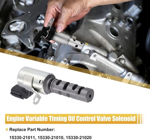 X AUTOHAUX 15330-21011 15330-21010 عمود الحدبات التحكم في زيت المحرك متغير صمام توقيت VVT الملف اللولبي لتويوتا يارس 2008-2013 in Saudi Arabia