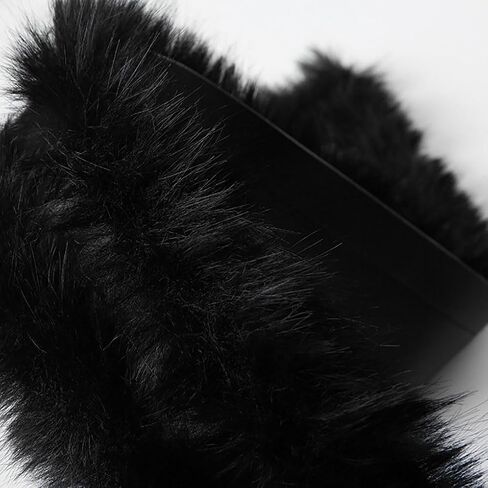 Women Faux Fur Belt Winter Warm Fluffy PU Leather Waistband Furry Wide Cinch Cowgirl Western Belts for Dress Sweater Overcoat in Saudi Arabia