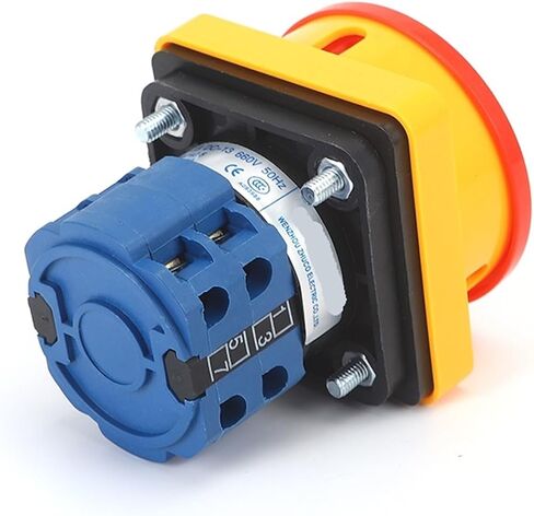 SZW26-202GS 56X56mm Panel 2 Poles 0-1 20A Rotary Power Cut-Off Combination Knob Padlock Master Control Circuit Cam Switch in Saudi Arabia
