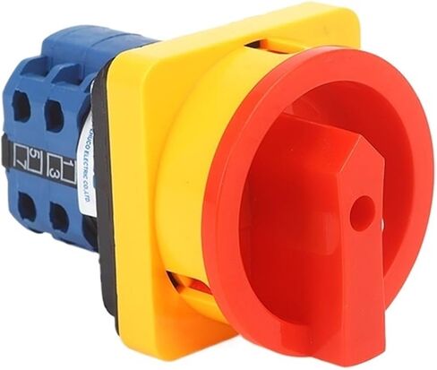 SZW26-202GS 56X56mm Panel 2 Poles 0-1 20A Rotary Power Cut-Off Combination Knob Padlock Master Control Circuit Cam Switch in Saudi Arabia