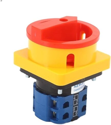 SZW26-202GS 56X56mm Panel 2 Poles 0-1 20A Rotary Power Cut-Off Combination Knob Padlock Master Control Circuit Cam Switch in Saudi Arabia