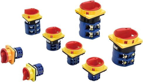 SZW26-202GS 56X56mm Panel 2 Poles 0-1 20A Rotary Power Cut-Off Combination Knob Padlock Master Control Circuit Cam Switch in Saudi Arabia