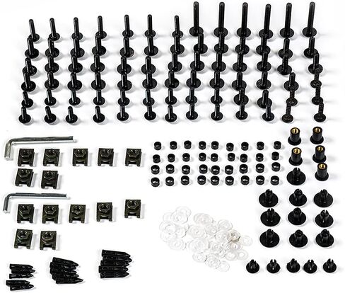 Fairing Complete Bolts Kit Screws Bolts Fit for Kawasaki ZX-10R ZX10R 2021 2022 2023 Aluminum Motorcycle Fasteners Hardware Clips (Red) in Saudi Arabia
