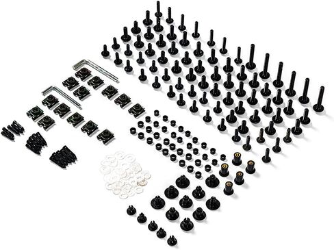Fairing Complete Bolts Kit Screws Bolts Fit for Kawasaki ZX-10R ZX10R 2021 2022 2023 Aluminum Motorcycle Fasteners Hardware Clips (Red) in Saudi Arabia