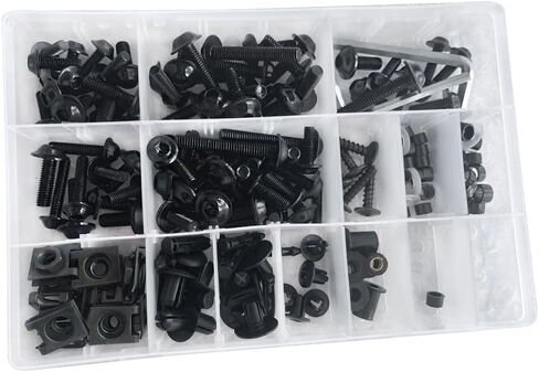 Fairing Complete Bolts Kit Screws Bolts Fit for Kawasaki ZX-10R ZX10R 2021 2022 2023 Aluminum Motorcycle Fasteners Hardware Clips (Red) in Saudi Arabia